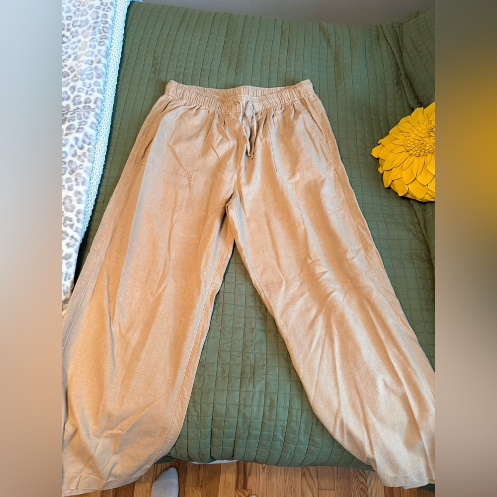 Lucky brand Casual Tan Wide-Leg Pants
